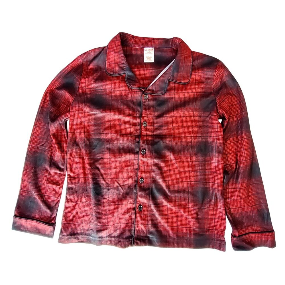 Cat & Jack Red Plaid Sleepwear Pants Size L 10/12 Recycled Polyester Youth - Picture 9 of 16